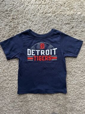 2T Detroit Tigers Toddler Tee MLB Genuine Merchandise Navy Graphic Shirt